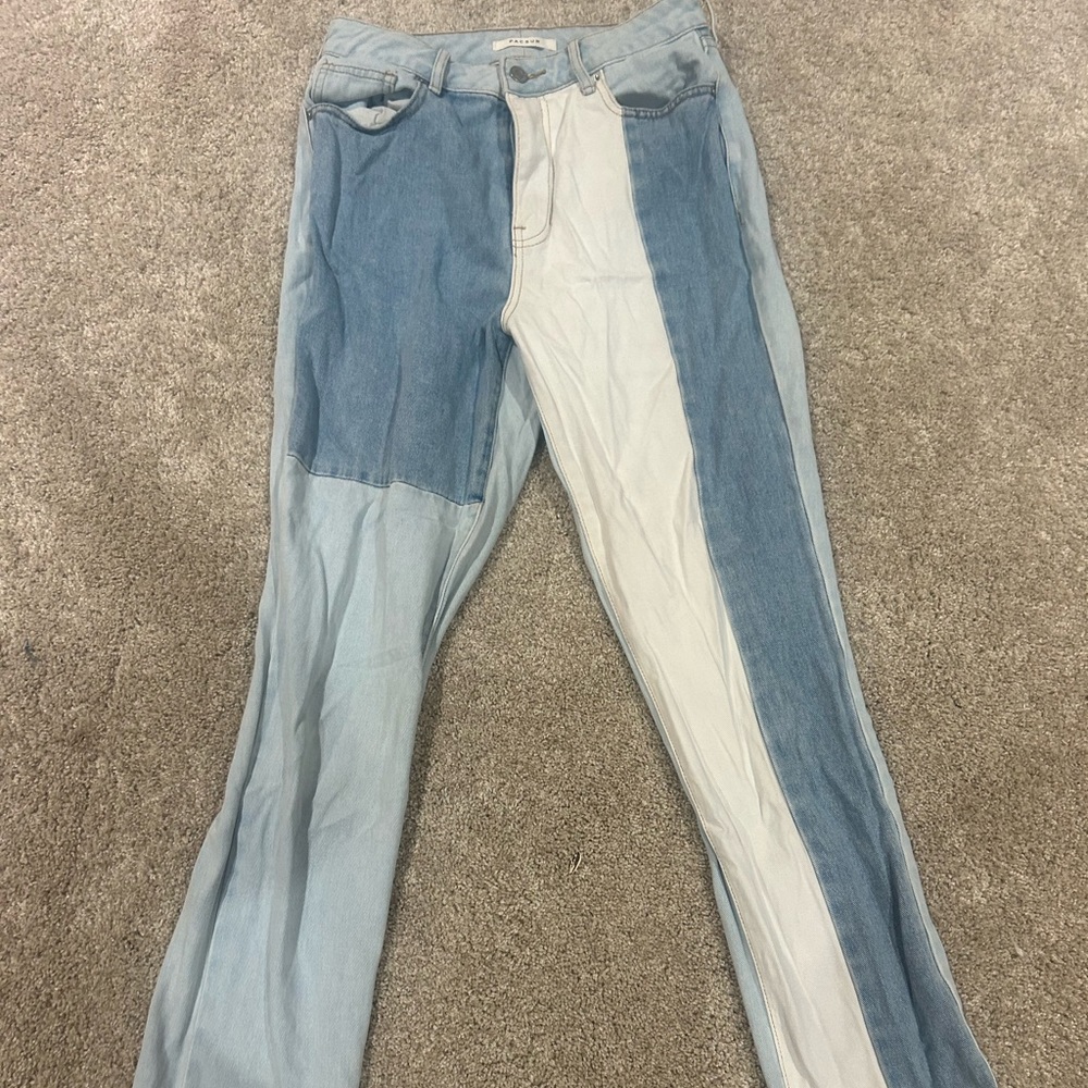 pacsun patchwork jeans